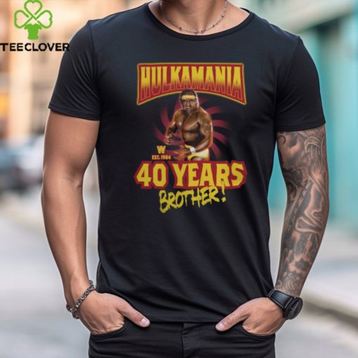 Hulk Hogan 40 Years Brother Est 1984 WWE Shirt