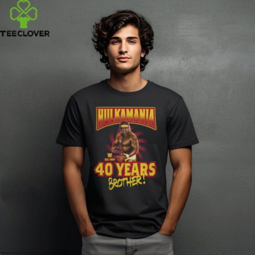 Hulk Hogan 40 Years Brother Est 1984 WWE Shirt