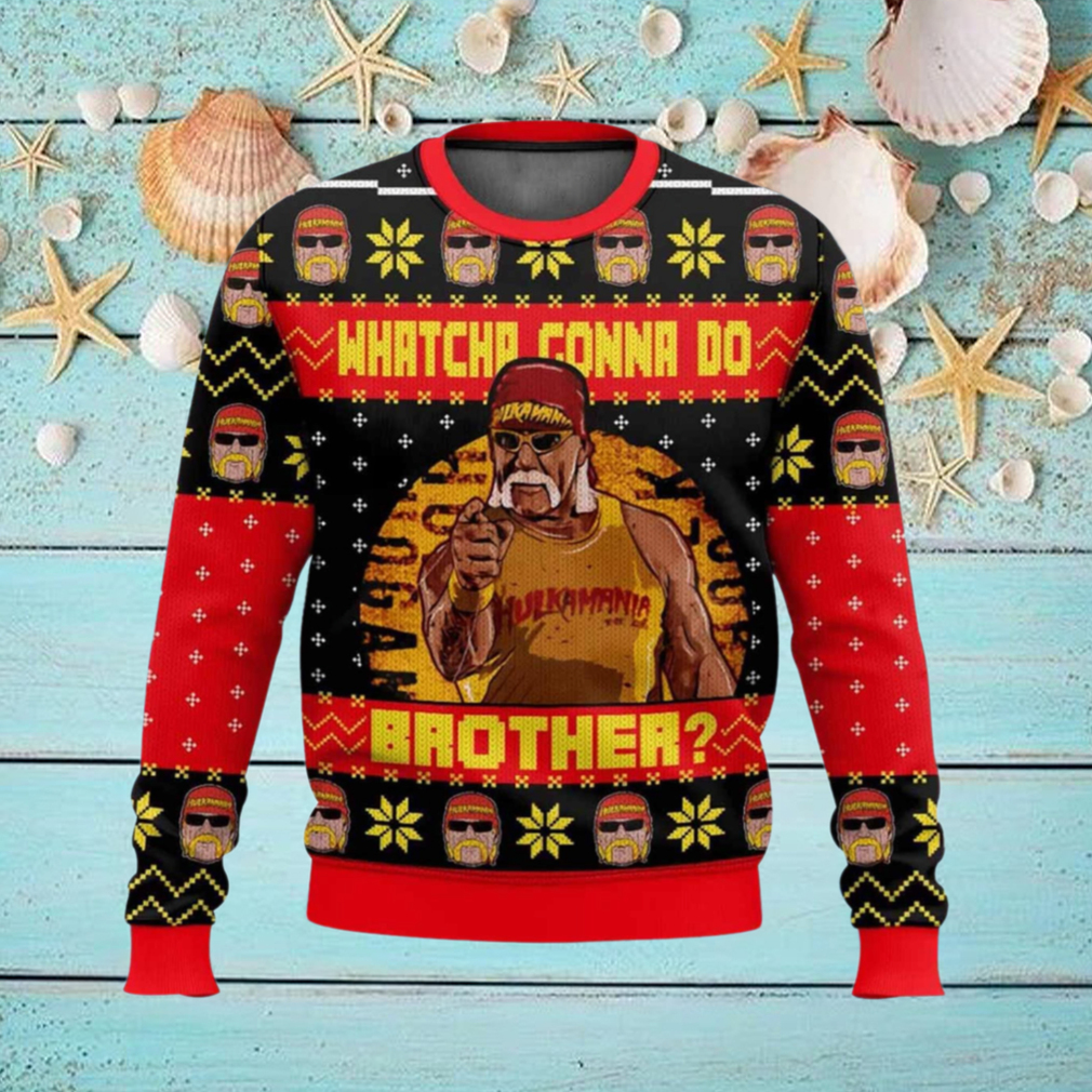 Hulk Hogan Whatcha Gonna Do Brother Ugly Christmas Sweater Hulk Hogan Whatcha Gonna Do Brother Ugly Christmas Sweater