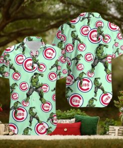 Hulk Marvel Avengers Fan Apparel Natural Light Hawaiian Shirt Chicago Cubs