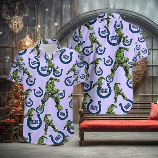 Hulk Marvel Avengers Memes Soft Hawaiian Shirts Indianapolis Colts