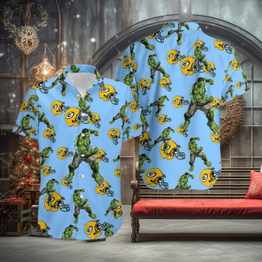 Hulk Marvel Avengers New Movie Hawaiian Shirts For Sale Green Bay Packers Nfl