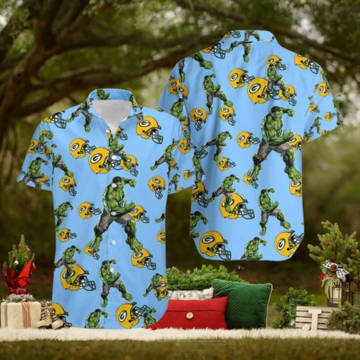 Hulk Marvel Avengers New Movie Hawaiian Shirts For Sale Green Bay Packers Nfl