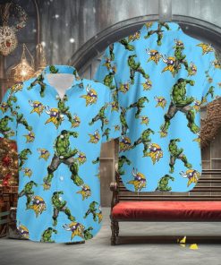 Hulk Marvel Avengers Style Clothing Hawaiian Shirt Print Minnesota Vikings