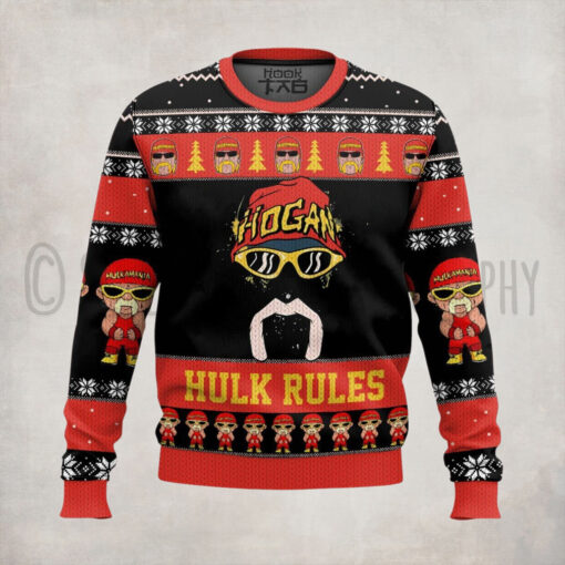 Hulk Rules Hulk Hogan WWE Ugly Sweater