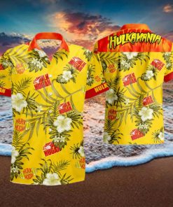 Hulkamania Wwe Wwf Hulk Hogan Hawaiian Shirt And Short Set