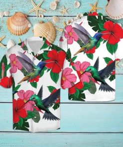 Hummingbird And Hibiscus Hawaiian Shirt