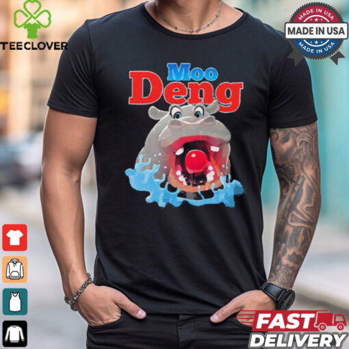 Hungry Moo Deng Painting t shirt