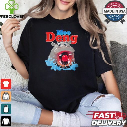 Hungry Moo Deng Painting t shirt