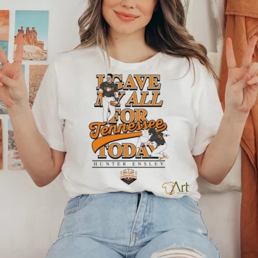 Hunter Ensley Give My All For Tennessee Today Shirt