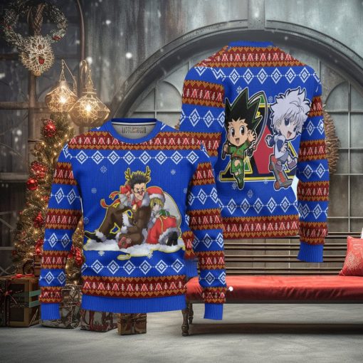 Hunter X Hunter Ugly Christmas Sweater 3D Kurapika X Leorio Gift For Big Fans
