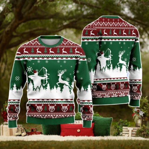 Hunting Deer Christmas Unisex Ugly Sweater