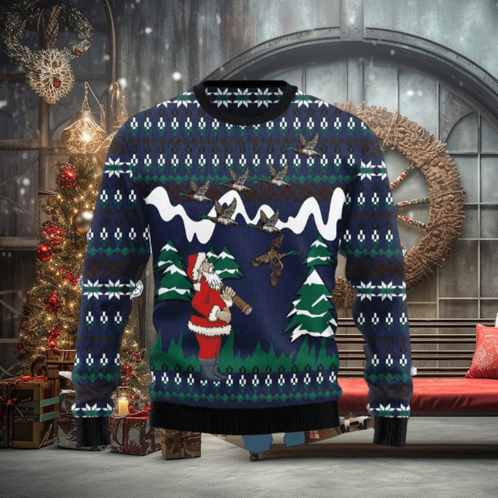 Hunting Duck Ugly Christmas Sweater Hunting Duck Ugly Christmas Sweater