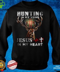 Hunting In My Veins Jesus In My Heart T Shirt tee 1 Hunting In My Veins Jesus In My Heart T Shirt tee