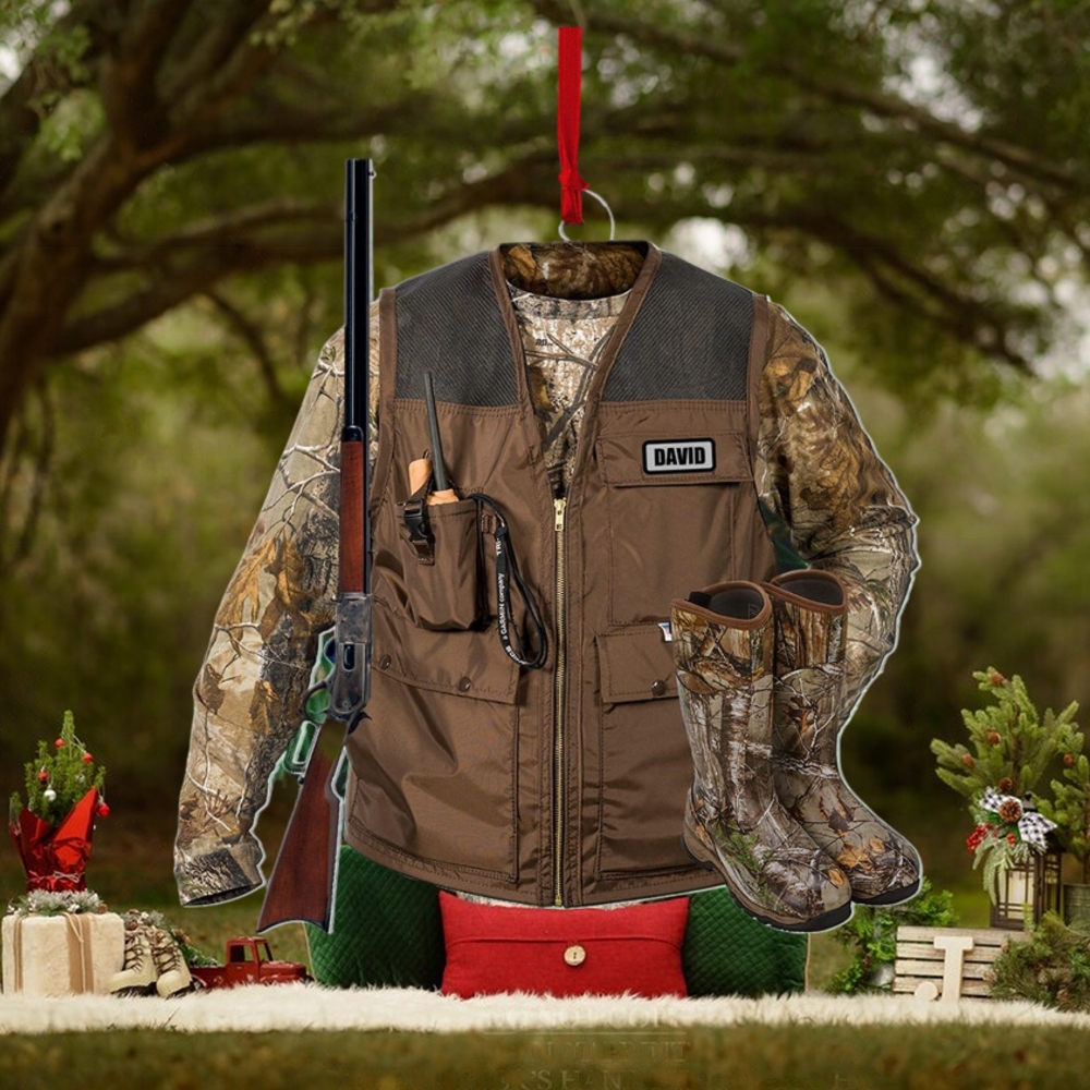 Hunting Vest, Personalized Ornament, Christmas Gifts For Hunting Lovers Hunting Vest, Personalized Ornament, Christmas Gifts For Hunting Lovers