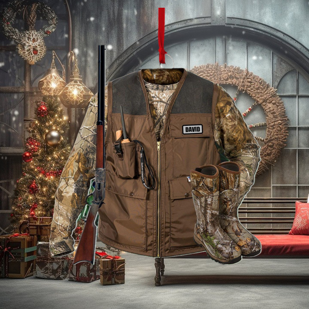 Hunting Vest, Personalized Ornament, Christmas Gifts For Hunting Lovers Hunting Vest, Personalized Ornament, Christmas Gifts For Hunting Lovers