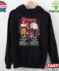 Huskers Tom Osborne and John Cook thank you for the memories shirt