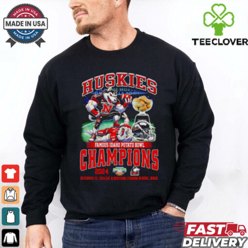 Huskies Famous Idaho Potato Bowl Champions 2024 mascot shirt