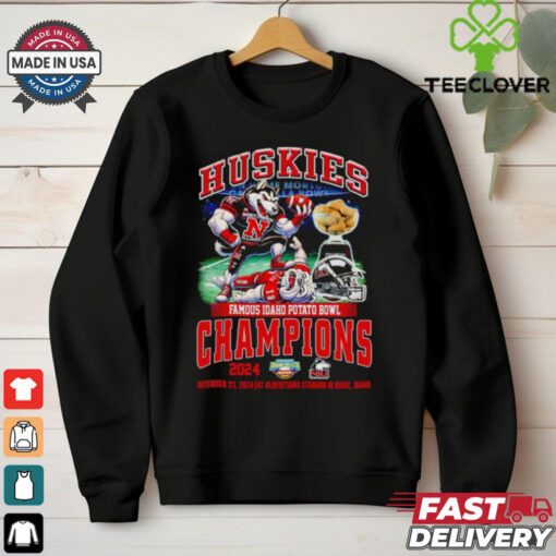 Huskies Famous Idaho Potato Bowl Champions 2024 mascot shirt