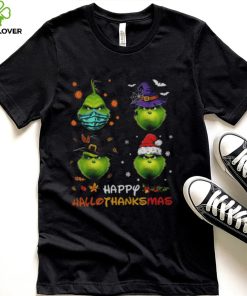Happy Hallothanksmas Grinch And Merry Christmas shirt
