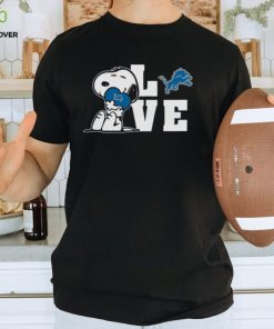 Snoopy Love Detroit Lions T Shirt