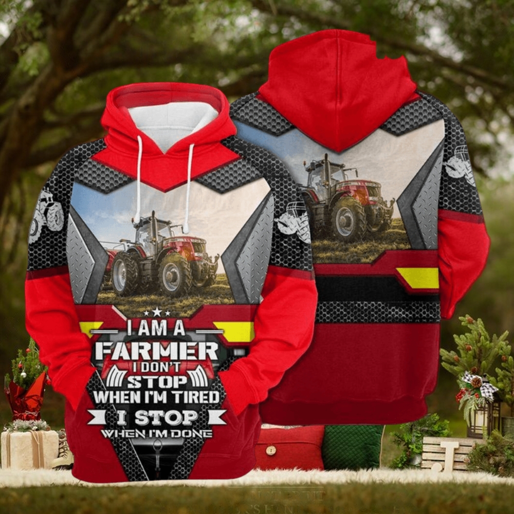I Am A Farmer 3D Printed Hoodie I Am A Farmer 3D Printed Hoodie