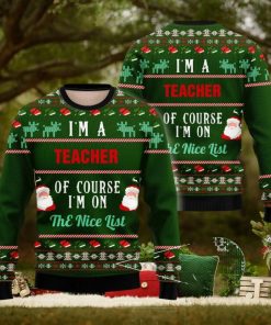 I Am A Teacher Ugly Christmas Sweater Christmas Season Gift