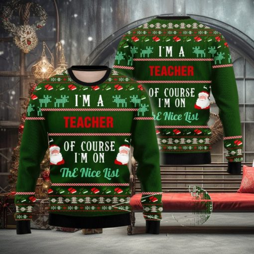 I Am A Teacher Ugly Christmas Sweater Christmas Season Gift
