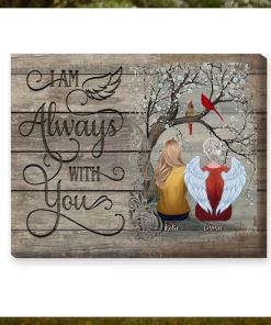 I Am Always With You Personalized Wrapped Canvas