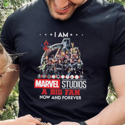 I Am Marvel Studios A Big Fan Now And Forever Signatures Shirt