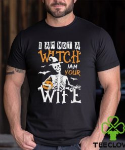 I Am Not A Witch Your Wife 2023 Halloween Tee T Shirt Unisex