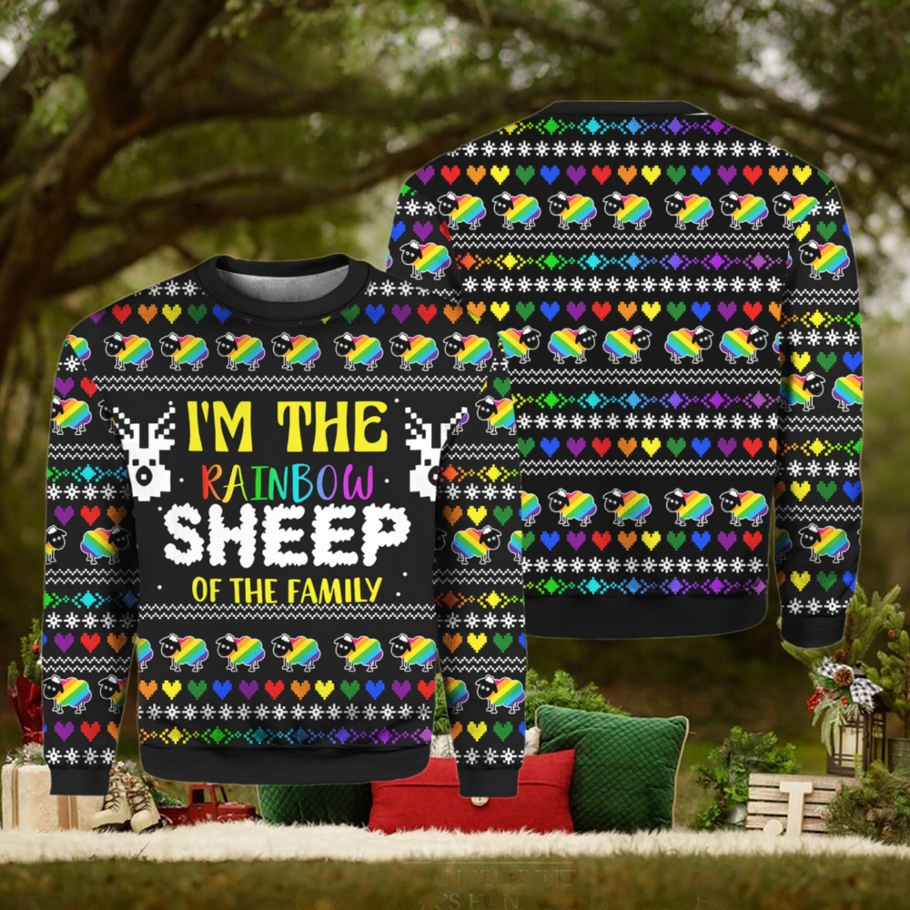 I Am The Rainbow Sheep Of Family Ugly Christmas Sweater I Am The Rainbow Sheep Of Family Ugly Christmas Sweater