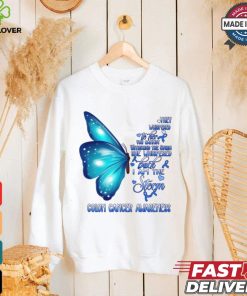 I Am The Storm Colon Cancer Awareness Butterfly T Shirt
