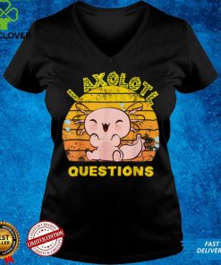 I Axolotl Questions Boys Girls Cute Retro Axolotl Lover T Shirt