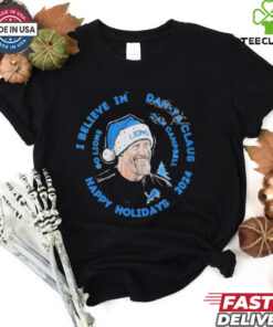 I Believe In Dan Ta Claus Go Lions Christmas 2024 shirt