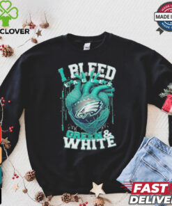 I Bleed Green Bay Packers Heart Shirt