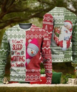 I Can’t Sleep I’m Waiting For Santa Ugly Christmas Sweater Knitted Gift For Men And Women