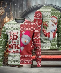 I Can’t Sleep I’m Waiting For Santa Ugly Christmas Sweater Knitted Gift For Men And Women