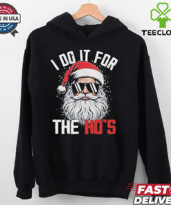 I Do It For The Hos Cute Xmas Santa Claus Tee Shirt