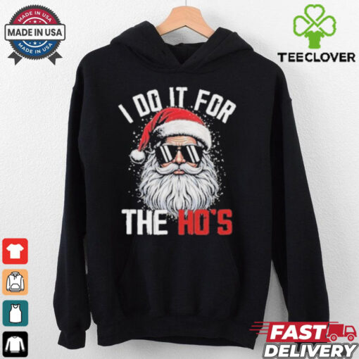 I Do It For The Hos Cute Xmas Santa Claus Tee Shirt