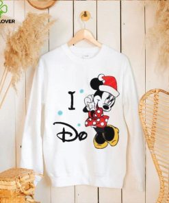 I Do Minnie Mouse Santa Claus Hat Snowflakes Shirts, Disney Christmas T Shirt