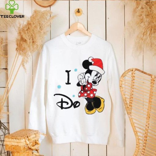 I Do Minnie Mouse Santa Claus Hat Snowflakes Shirts, Disney Christmas T Shirt