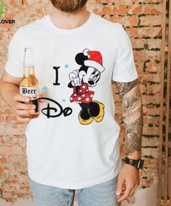 I Do Minnie Mouse Santa Claus Hat Snowflakes Shirts, Disney Christmas T Shirt