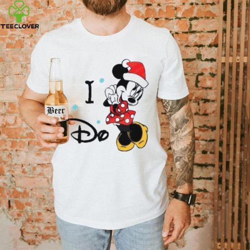 I Do Minnie Mouse Santa Claus Hat Snowflakes Shirts, Disney Christmas T Shirt