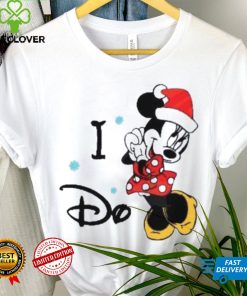 I Do Minnie Mouse Santa Claus Hat Snowflakes Shirts, Disney Christmas T Shirt