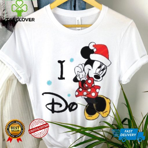 I Do Minnie Mouse Santa Claus Hat Snowflakes Shirts, Disney Christmas T Shirt