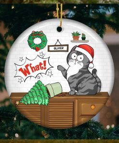 I Do What I Want   Cat Personalized Custom Ornament