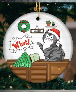 I Do What I Want Cat Personalized Custom Ornament