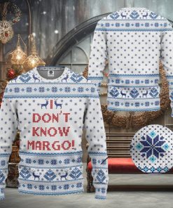 I Dont Know Margo National Lampoons Christmas Ugly 3D Sweater Gift For Men And Women