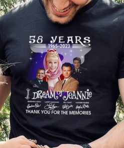 I Dream of Jeannie 58 years thank you for the memories signatures shirt